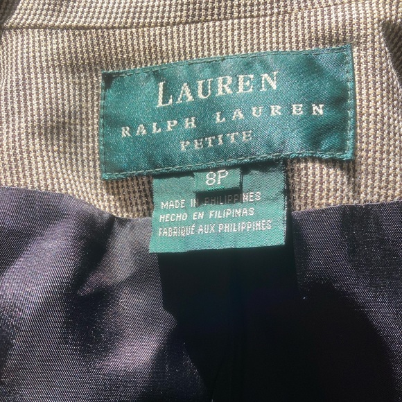 Ralph Lauren Blazer Petite Size 8P - Picture 4 of 4